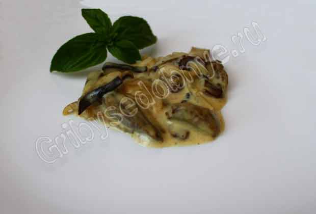 Фото к рецепту приготовления грибного соуса из дубовиков.