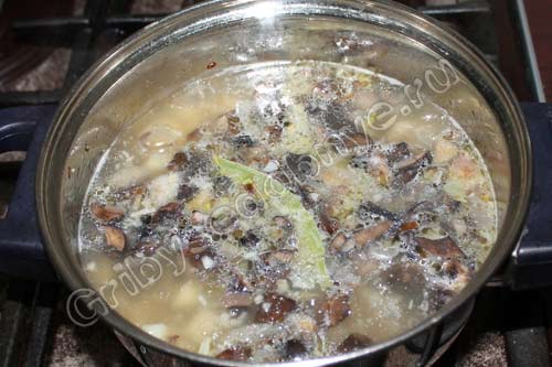 приготовление грибного супа-пюре шаг 6
