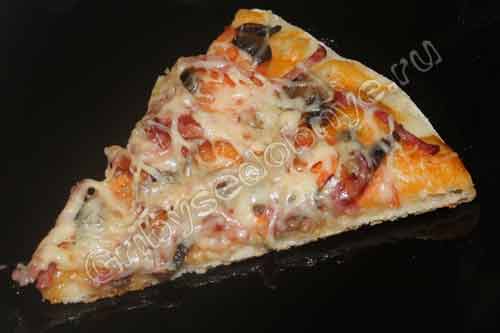 Пицца с лесными грибами - Рецепт с пошаговыми фотографиями - aikimaster.ru