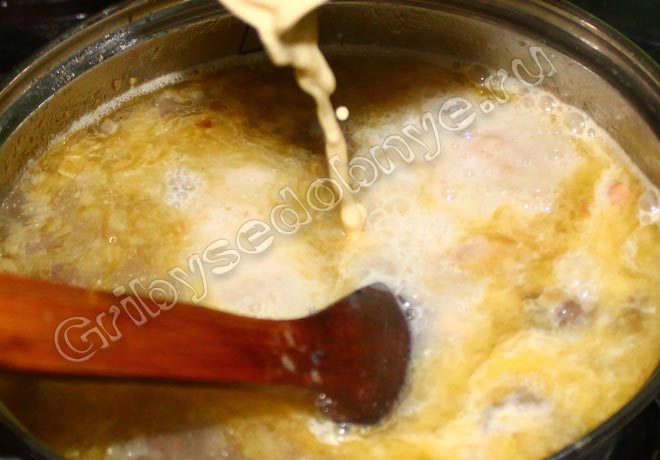 ФотоРецепт приготовления весеннего супа из свежих грибов сморчков фото 9